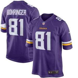 Mens Minnesota Vikings Moritz Bohringer Nike Purple Team Color Game Jersey