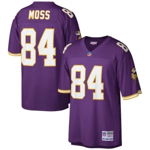 Mens Minnesota Vikings Randy Moss Mitchell & Ness Purple Big & Tall 1998 Retired Player Jersey