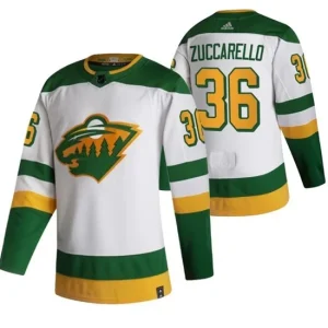 Mens Minnesota Wild Mats Zuccarello 36 2022 Reverse Retro White Authentic