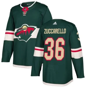 Mens Minnesota Wild Mats Zuccarello 36 Green Authentic