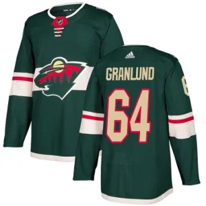 Mens Minnesota Wild Mikael Granlund 64 Authentic Green Home