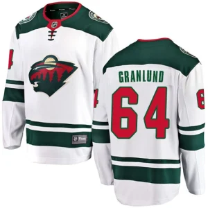 Mens Minnesota Wild Mikael Granlund 64 Breakaway White Fanatics Branded Away