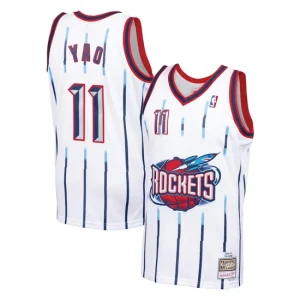 Mens Mitchell & Ness Yao Ming White Houston Rockets 2002-03 Hardwood Classics Swingman Jersey