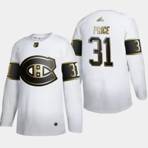 Mens Montreal Canadiens Carey Price 31 NHL Golden Edition White Authentic