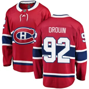 Mens Montreal Canadiens Jonathan Drouin 92 Breakaway Red Fanatics Branded Home