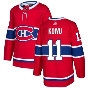 Mens Montreal Canadiens Saku Koivu 11 Authentic Red Home