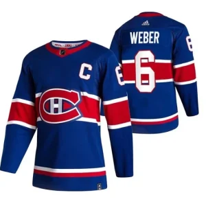 Mens Montreal Canadiens Shea Weber 6 2022 Reverse Retro Blue Authentic