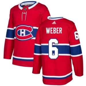 Mens Montreal Canadiens Shea Weber 6 Red Authentic