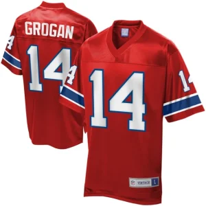 Mens NFL Pro Line New England Patriots Steve Grogan Retired Player Jersey