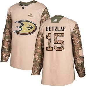 Mens NHL Anaheim Ducks Ryan Getzlaf 15 Camo Veterans Day Practice