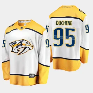 Mens Nashville Predators Matt Duchene 95 Away White Breakaway Player