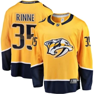 Mens Nashville Predators Pekka Rinne 35 Breakaway Gold Fanatics Branded Home