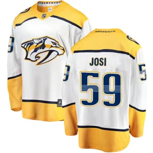 Mens Nashville Predators Roman Josi 59 Breakaway White Fanatics Branded Away