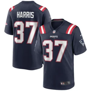 Mens New England Patriots Damien Harris Nike Navy Game Jersey