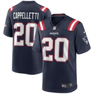 Mens New England Patriots Gino Cappelletti Nike Navy Game Retired Player Jersey