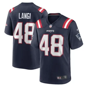 Mens New England Patriots Harvey Langi Nike Navy Game Jersey