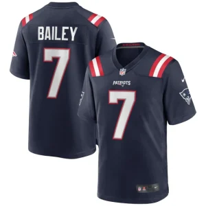 Mens New England Patriots Jake Bailey Nike Navy Game Jersey