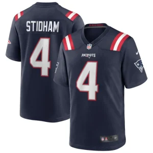 Mens New England Patriots Jarrett Stidham Nike Navy Game Jersey