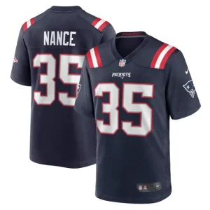 Mens New England Patriots Jim Nance Nike Navy Retired Player Jersey