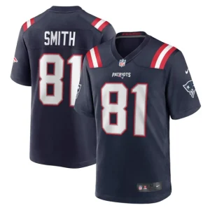 Mens New England Patriots Jonnu Smith Nike Navy Game Player Jersey