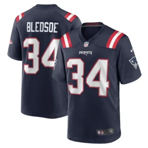 Mens New England Patriots Joshuah Bledsoe Nike Navy Game Jersey