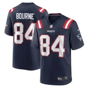 Mens New England Patriots Kendrick Bourne Nike Navy Game Jersey