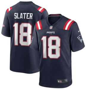 Mens New England Patriots Matthew Slater Nike Navy Game Player Jersey