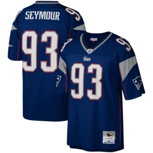 Mens New England Patriots Richard Seymour Mitchell & Ness Navy 2003 Legacy Jersey