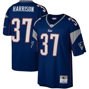 Mens New England Patriots Rodney Harrison Mitchell & Ness Navy Legacy Jersey