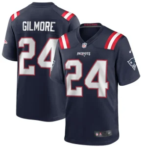 Mens New England Patriots Stephon Gilmore Nike Navy Game Jersey