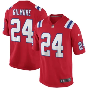 Mens New England Patriots Stephon Gilmore Nike Red Alternate Game Jersey