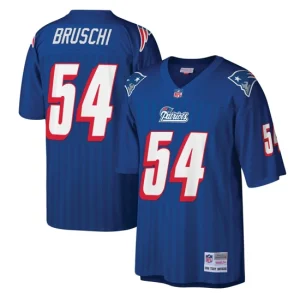 Mens New England Patriots Tedy Bruschi Mitchell & Ness Royal Legacy Jersey