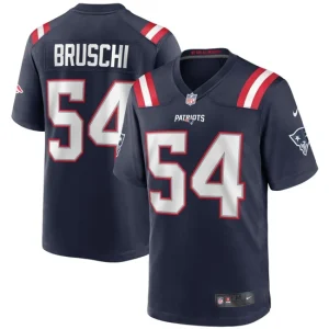 Mens New England Patriots Tedy Bruschi Nike Navy Game Retired Player Jersey