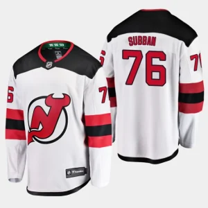 Mens New Jersey Devils P.K. Subban 76 White Away Breakaway Player