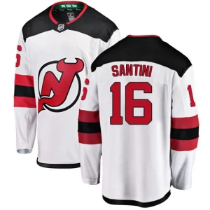 Mens New Jersey Devils Steve Santini 16 Breakaway White Fanatics Branded Away