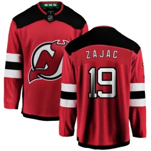 Mens New Jersey Devils Travis Zajac 19 Breakaway Red Fanatics Branded Home