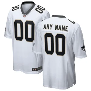 Mens New Orleans Saints Nike White Custom Game Jersey