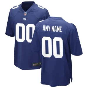 Mens New York Giants Nike Royal Custom Game Jersey