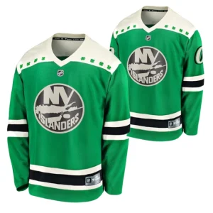 Mens New York Islanders 2021 St Patricks Day Green Breakaway