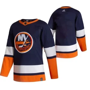 Mens New York Islanders Blank 2022 Reverse Retro Blue Authentic