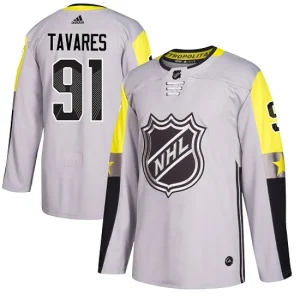 Mens New York Islanders John Tavares 91 Authentic Gray 2018 All-Star Metro Division