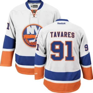 Mens New York Islanders John Tavares 91 Reebk White Away