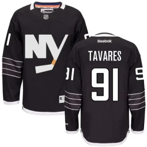 Mens New York Islanders John Tavares 91 Reebok Black Third