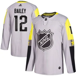 Mens New York Islanders Josh Bailey 12 Authentic Gray 2018 All-Star Metro Division