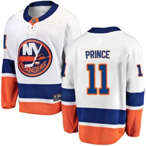 Mens New York Islanders Shane Prince 11 Breakaway White Fanatics Branded Away