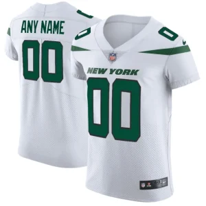 Mens New York Jets Nike Spotlight White Vapor Untouchable Elite Custom Jersey