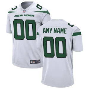 Mens New York Jets Nike White Custom Game Jersey