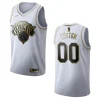 Men’s New York Knicks 00 Custom Golden Edition Jersey