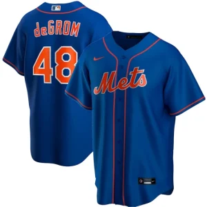 Mens New York Mets Jacob deGrom Nike Royal Alternate Player Name Jersey