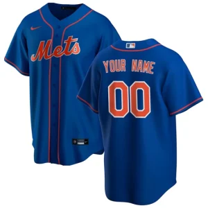 Mens New York Mets Nike Royal Alternate Custom Jersey 1